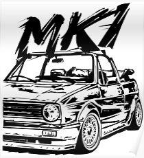 Golf 1 Convertible MK1 Poster