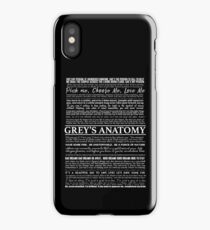 typography black iPhone Case