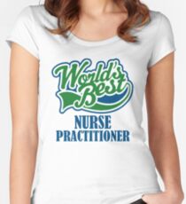 worlds best nurse prac Women's Fitted Scoop T-Shirt