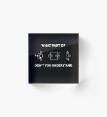 Electrical Engineer T-shirt Gift Funny Engineering Sarcasm Acrylic Block