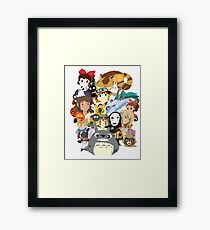 Studio Ghibli Collage Framed Print