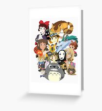 Studio Ghibli Collage Greeting Card