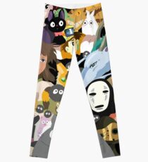 Studio Ghibli Collage Leggings