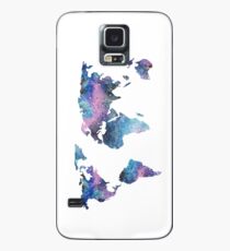 Aquarell Galaxy Weltkarte Hülle & Skin für Samsung Galaxy