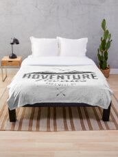 ADVENTURE AWAITS Throw Blanket