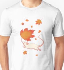 Autumn Leaves (white) Unisex T-Shirt