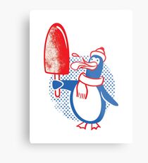 Popsicle Penguin Metal Print