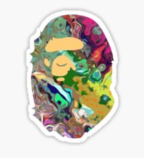 Trippy Bape Ape Sticker