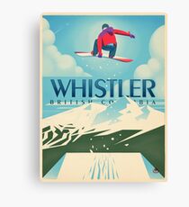 "Snowboard Booter" Whistler, BC-Reise-Plakat Leinwanddruck