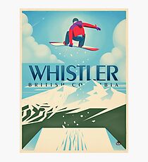 "Snowboard Booter" Whistler, BC-Reise-Plakat Fotodruck
