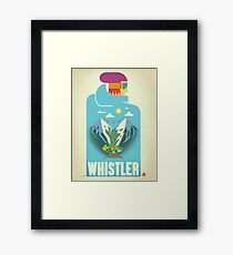 "Blue Bird" Whistler, BC Travel Poster Framed Print