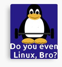Do you even Linux, Bro? Canvas Print
