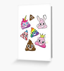 Dummer Whacky Spaß-Poop Emoji-Land-Sammlung Grußkarte
