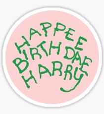 Happee Birthdae Harry - Circle Sticker