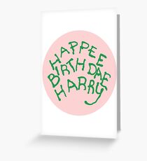 Happee Birthdae Harry - Circle Greeting Card