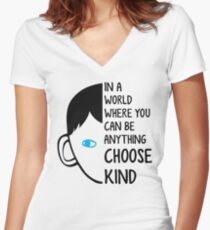 Choose Kind Women's Fitted V-Neck T-Shirt