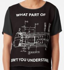 Funny Engineering T-Shirt - Mechanical Engineering T-shirt Chiffon Top