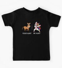 Your Aunt My Aunt Funny Cute dabbing Unicorn T-shirt Kids T-Shirt