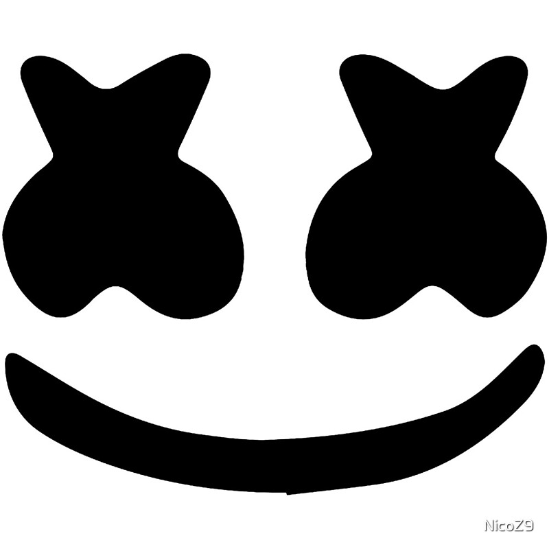 How To Draw Marshmello Face