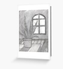 FERN IN THE SUNLIGHT IMPOSED Greeting Card