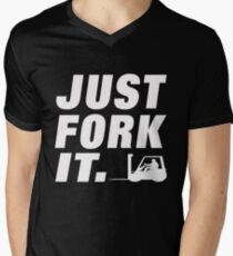 Just Fork It Men's V-Neck T-Shirt