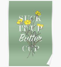 Saugen Sie es Butterblume auf Poster
