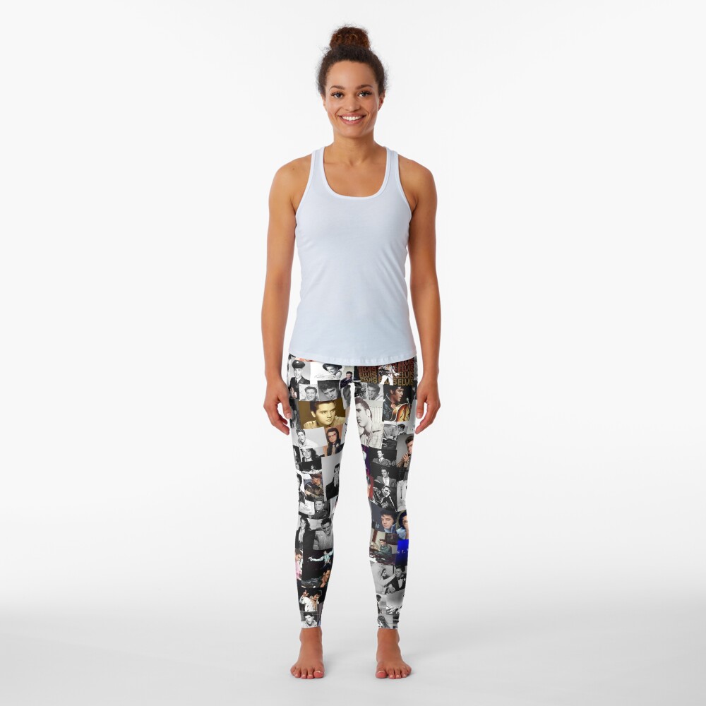 Elvis presley collage Leggings