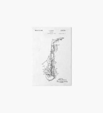 Saxophone Patent Drawing From 1933 Art Board