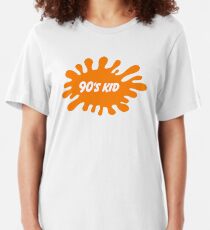 Nickelodeon 90er Kind Slim Fit T-Shirt