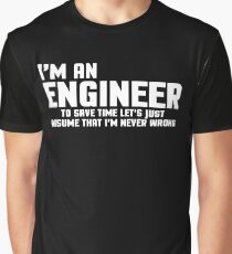 I'm An Engineer Funny Quote Graphic T-Shirt