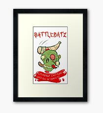 BattleBatz zombie Framed Print