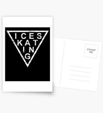 Stylish Ice Skating Postkarten