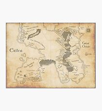 Erilea Map Photographic Print