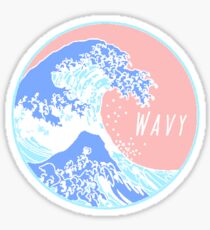 Aesthetic Great Wave Wavy Sticker