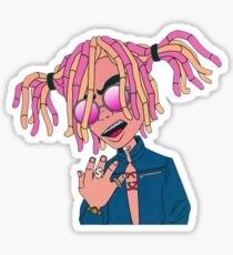 Lil Pump Cartoon Sticker
