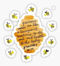 proverbs 16:24 Sticker