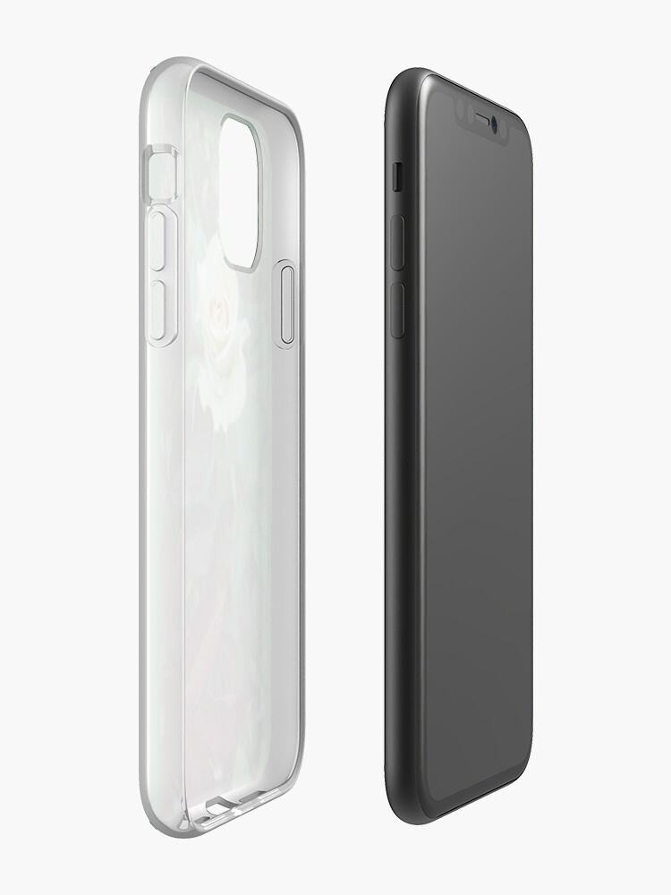 Coque iPhone « Rose blanche », par paneele