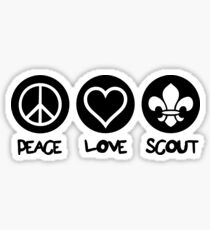 Peace Love Scout Sticker
