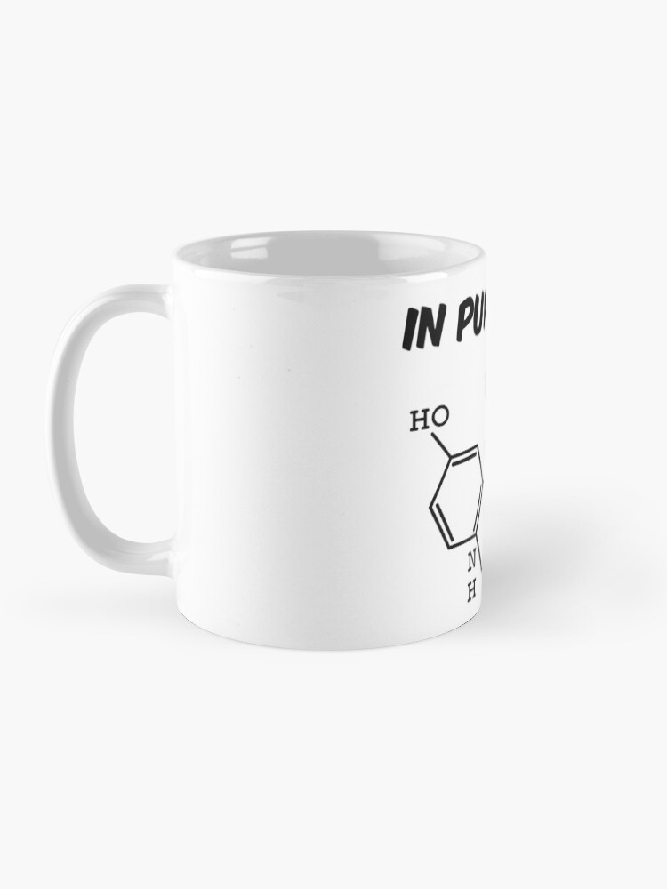 "Molecule HO NH NH2 In Pursuit Of Serotonin Lucky" Mug by NoriTEEs