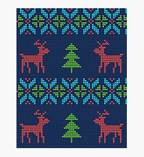 Knitted Reindeers Photographic Print