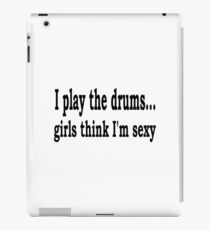 Ich spiele die Drums - Funny Drum T Shirt iPad-Hülle & Klebefolie