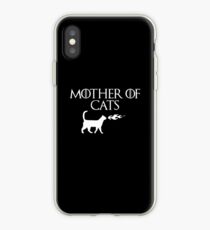 Mother of Cats (White) iPhone Case