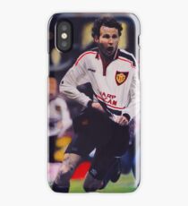 Giggs goal v Arsenal Oil on Canvas iPhone Case