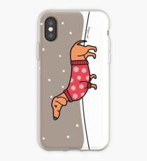 Christmas Dachshund in the Snow iPhone Case