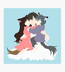 Wolf Children Minimalist Photographic Print