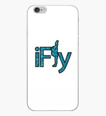 I FLY BLUE GLITTER iPhone Case