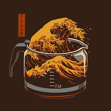 Artwork thumbnail, The Great Wave of Coffee by Gloopz