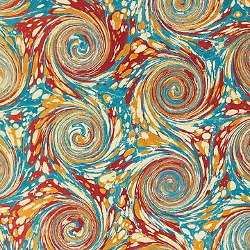 Artwork thumbnail, Book art: marbled endpapers – State Library Victoria by StateLibraryVic
