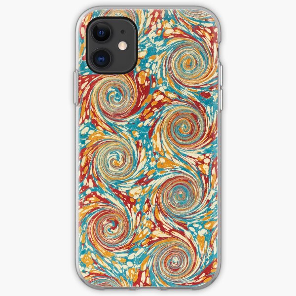 Book art: marbled endpapers – State Library Victoria iPhone Soft Case