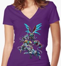 Die Löwen von Voltron Shirt mit V-Ausschnitt